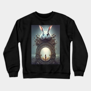 The White Rabbit from Alice in Wonderland Crewneck Sweatshirt